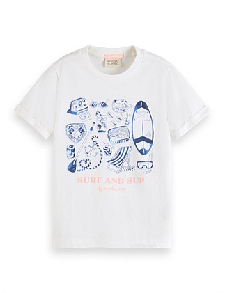 Artwork regular-fit t-shirt