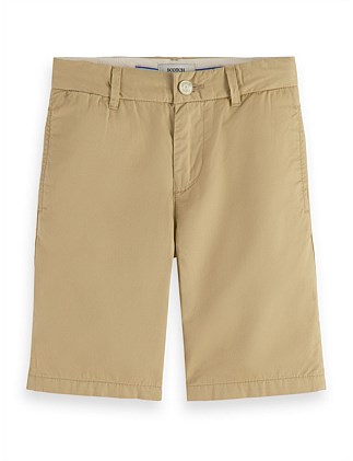 Longer-length pima chino short