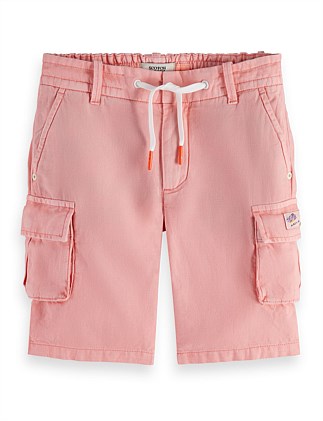 Longer - linen cargo shorts