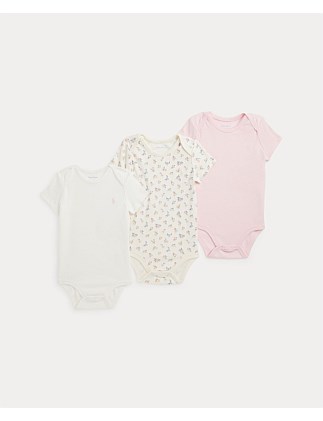 Girls Cotton Bodysuit 3-Pack (3 Mths - 24 Mths)