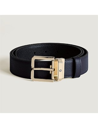 REVERSIBLE LEATHER SQUARE BELT