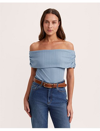 SABINE SHORT SLEEVE OFF SHOULDER TOP