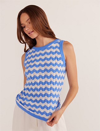 DINA STRIPE KNIT TANK