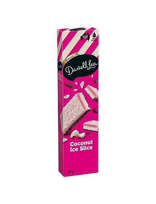 FAMOUS COCONUT ICE DARK CHOCOLATE SLICE 180G