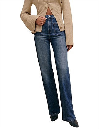 Alyssa High Rise Wide Leg Long Jeans