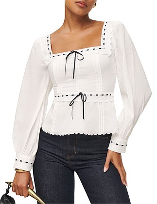 Haisley Blouse With Lace Detail