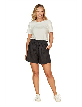 Lizey A-Line Linen Shorts