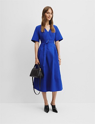 Fit-and-Flare Midi Dress