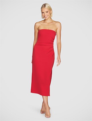 GRANTINA STRAPLESS MIDI DRESS