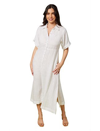 Gracie Linen Shirt Dress