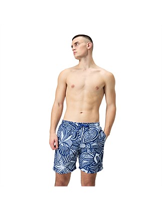 Mens Printed Leisure 18" Watershort