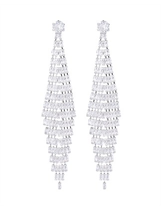 BAGUETTE CHANDELIER EARRINGS