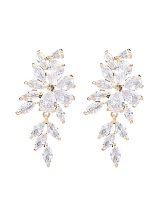 CASCADING CRYSTAL EARRINGS