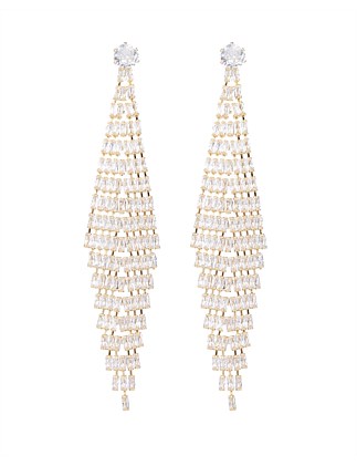 BAGUETTE CHANDELIER EARRINGS