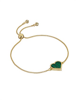 MORELE MONOGRAM HEART SLIDER BRACELET