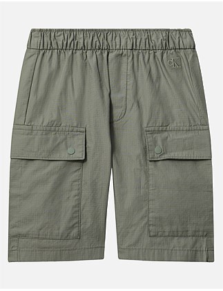 COTTON RIPSTOP CARGO SHORTS