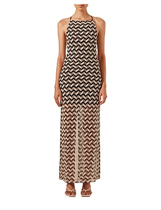 Noor High Neck Maxi Dress