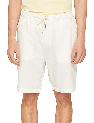 Fave - Organic Cotton-Linen Twill Bermuda Short