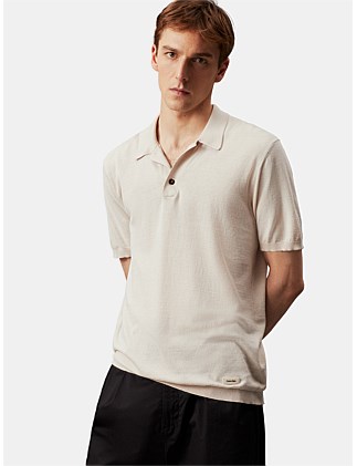 Cotton Silk Polo Shirt