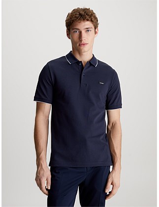 Stretch Pique Tipping Polo