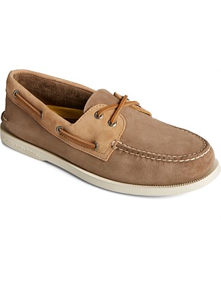 A/O 2-EYE BOAT SHOE - MULTI BROWN