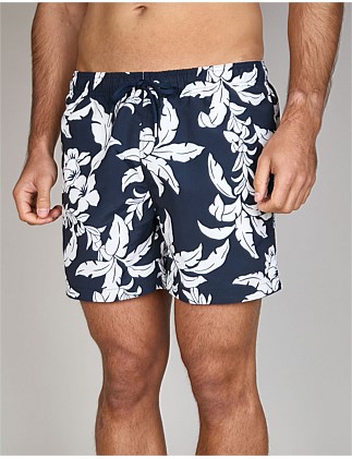 Palm Lei Print Swim Shorts