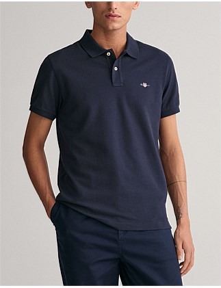 Slim Fit Shield Piqué Polo Shirt