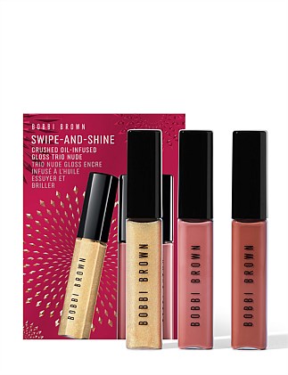 Swipe-and-Shine Crushed Oil-Infused Gloss Trio