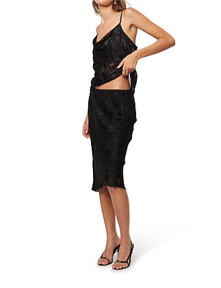 BURNOUT SLIP SKIRT