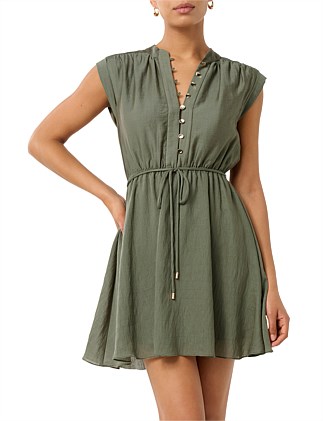 LUCILLE TEXTURED MINI DRESS