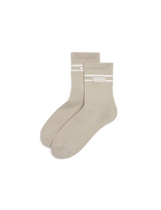 STRIPE LOGO 1/4 CREW SOCK