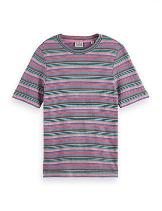 Textured Stripe Slim Fit T-Shirt