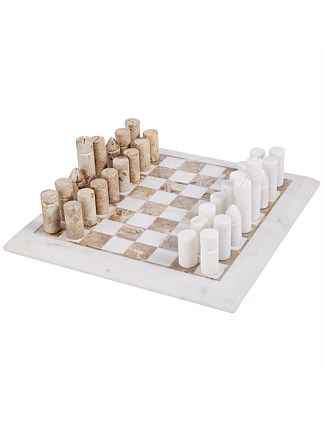 Marble Inlay Chess Set