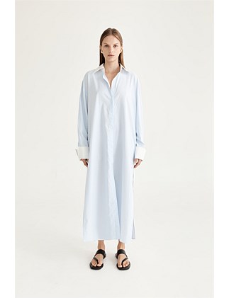 Lou Lou Button down collared oversized shirt dress