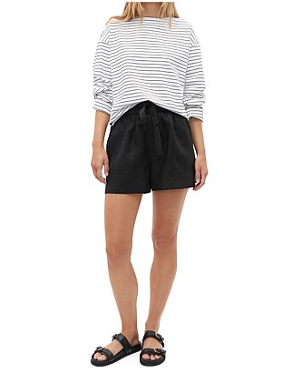 CORE LINEN TIE WAIST SHORT