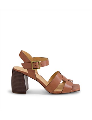 Tellary Walnut Leather Sandals