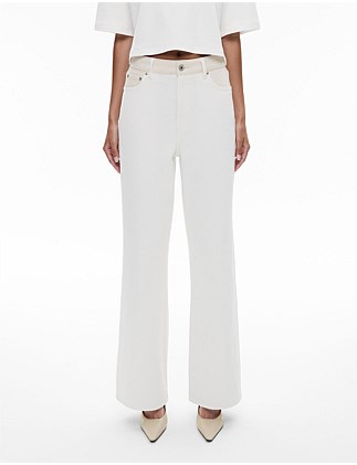 CONTRAST WAISTBAND JEAN