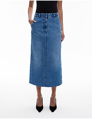 Denim Midi Skirt