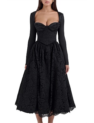 HOUSE OF CB DUCHESS MIDI DRESS