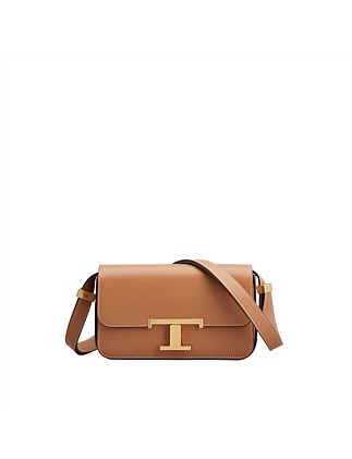 T TIMELESS CROSSBODY BAG IN LEATHER MICRO