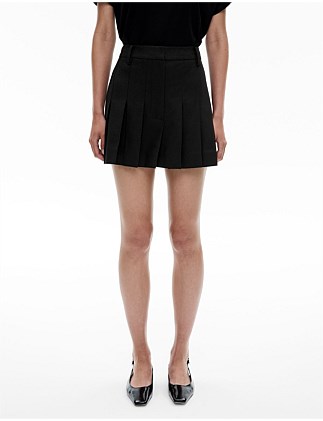 Pleat Mini Skirt