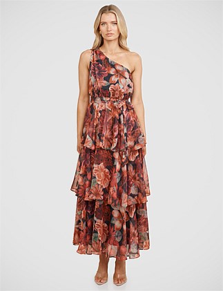 LEANA ONE SHOULDER MAXI DRESS