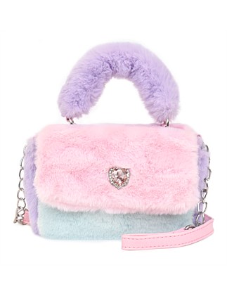 FAUX FUR CROSSBODY