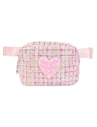 HEART TWEED FANNY PACK