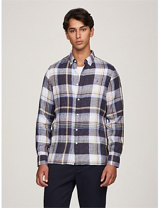 Linen Check Shirt