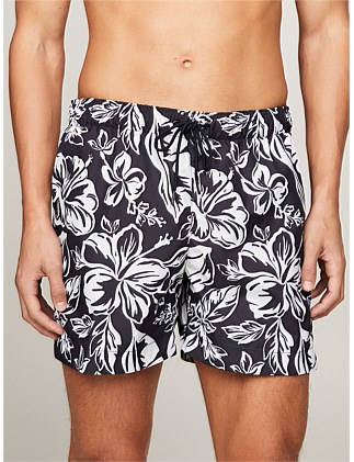 Essential Print Mid Length Swim Trunks