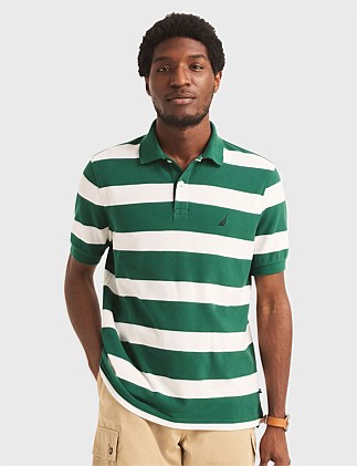 SHORT SLEEVE STRIPED POLO