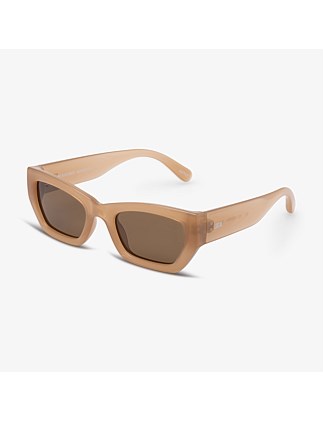 VCE POLISHED CAMEL DARK BROWN SUNGLASSES