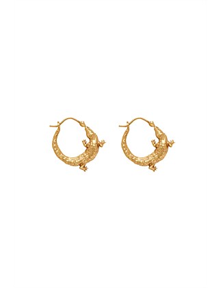 ALIGATOR HOOP EARRINGS