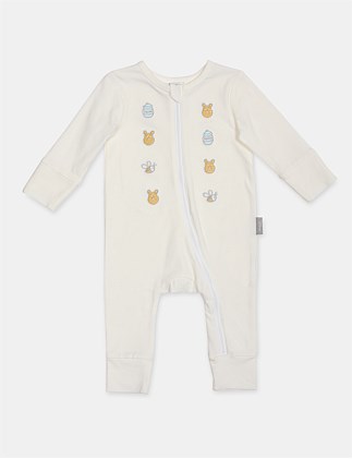 WINNIE THE POOH EMBROIDERED COVERALL